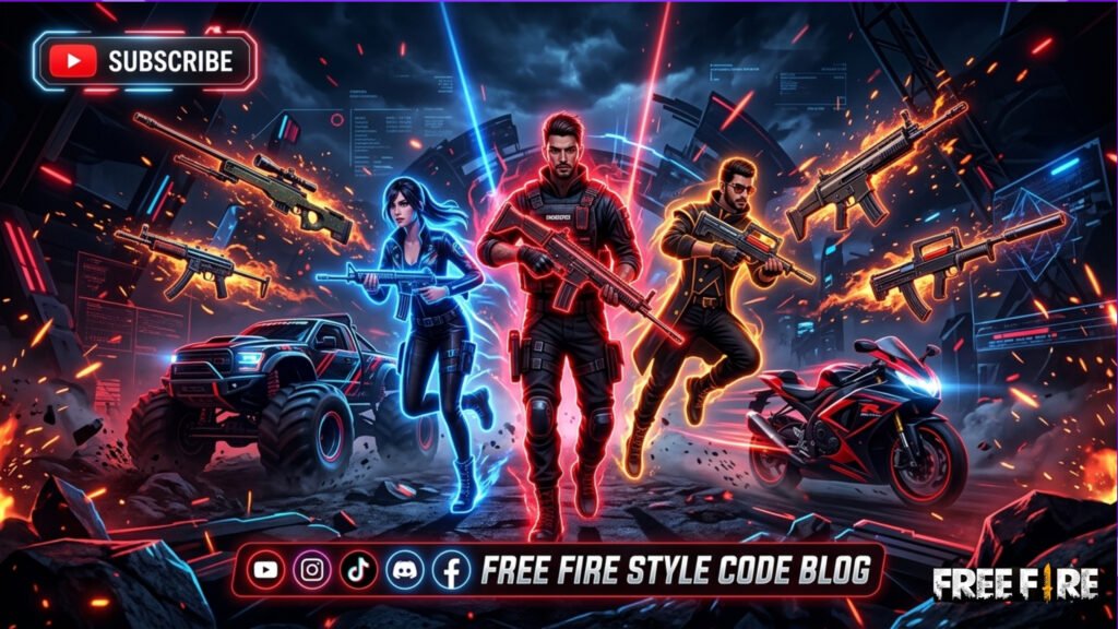 Amazing Free Fire Banner Background Design for Esports