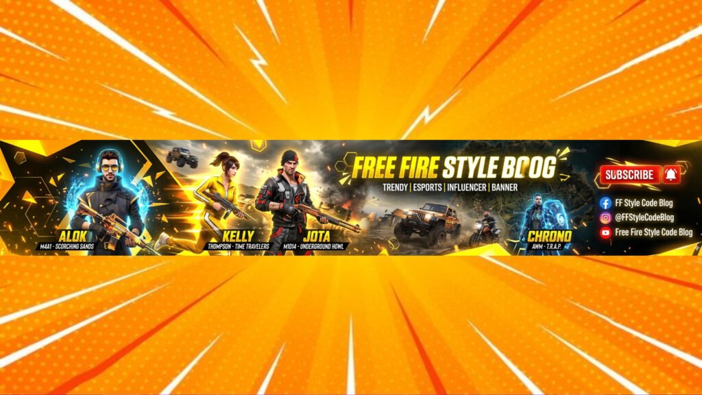 Amazing Free Fire Banner Code For Streamer Influencers