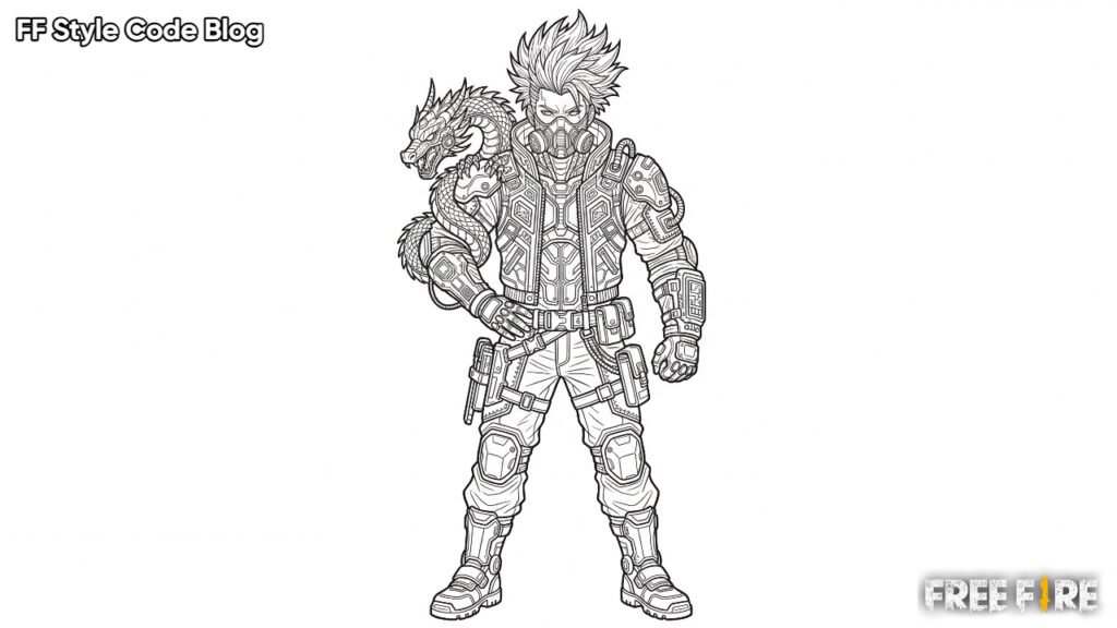 Best Cobra Sketch Designs From Free Fire Game