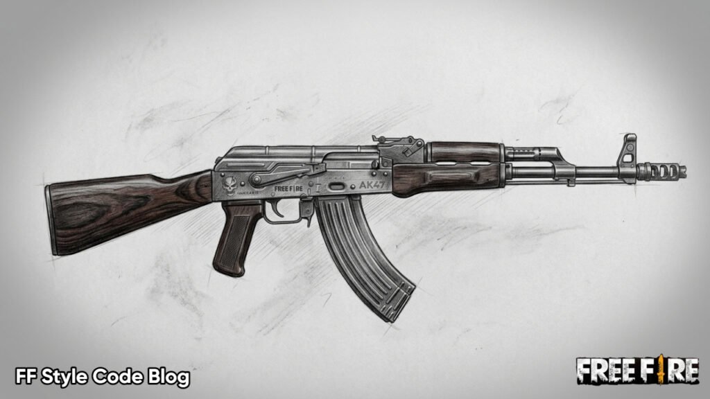 Best Free Fire sketch showing epic battle scene