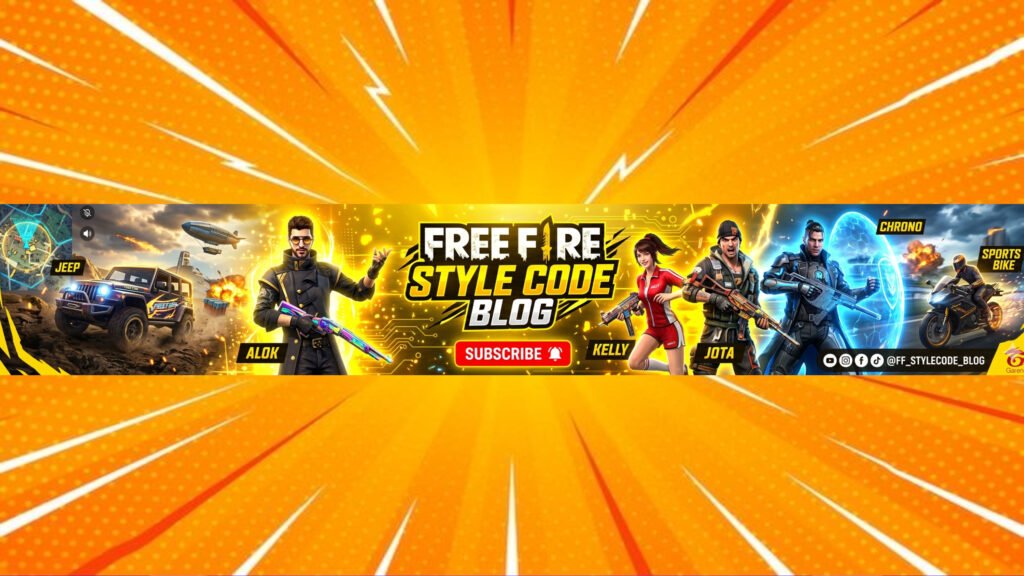 Cool Free Fire Banner Code For Content Influencers