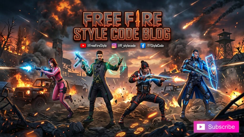 Creative Free Fire Banner Background Designs for Gamers