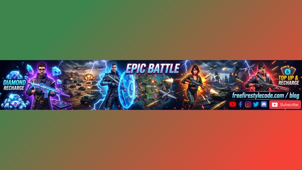 Creative Free Fire Top Up Name Banner Styles
