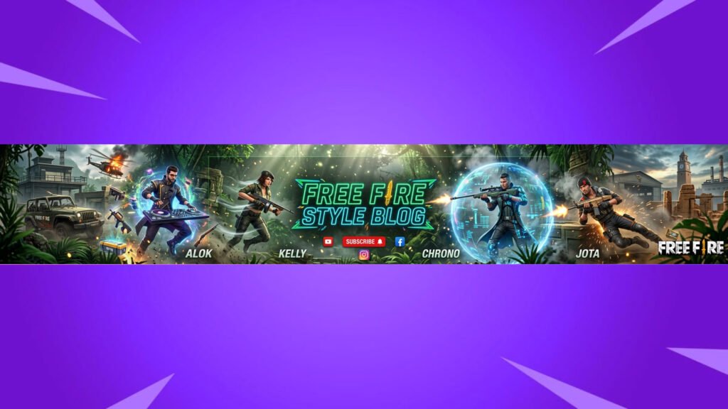 Creative Free Fire YouTube Channel Banner Design Ideas