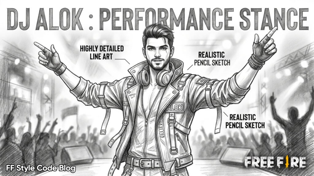 Creative Free Fire character sketch ideas and drawings