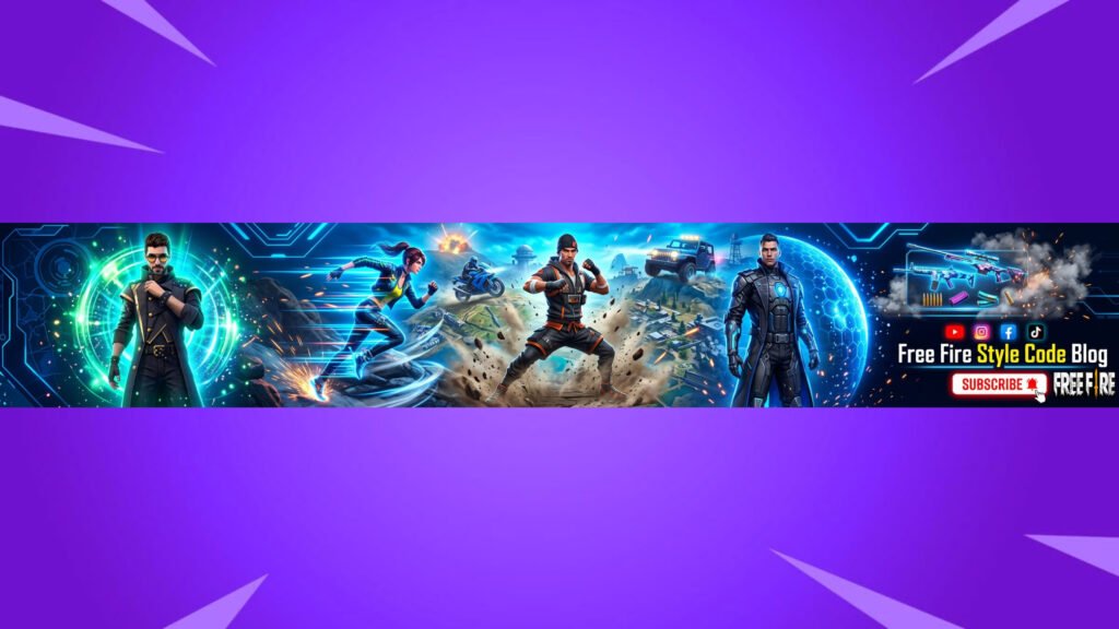 Eye Catchy Free Fire YouTube Banner Design Ideas