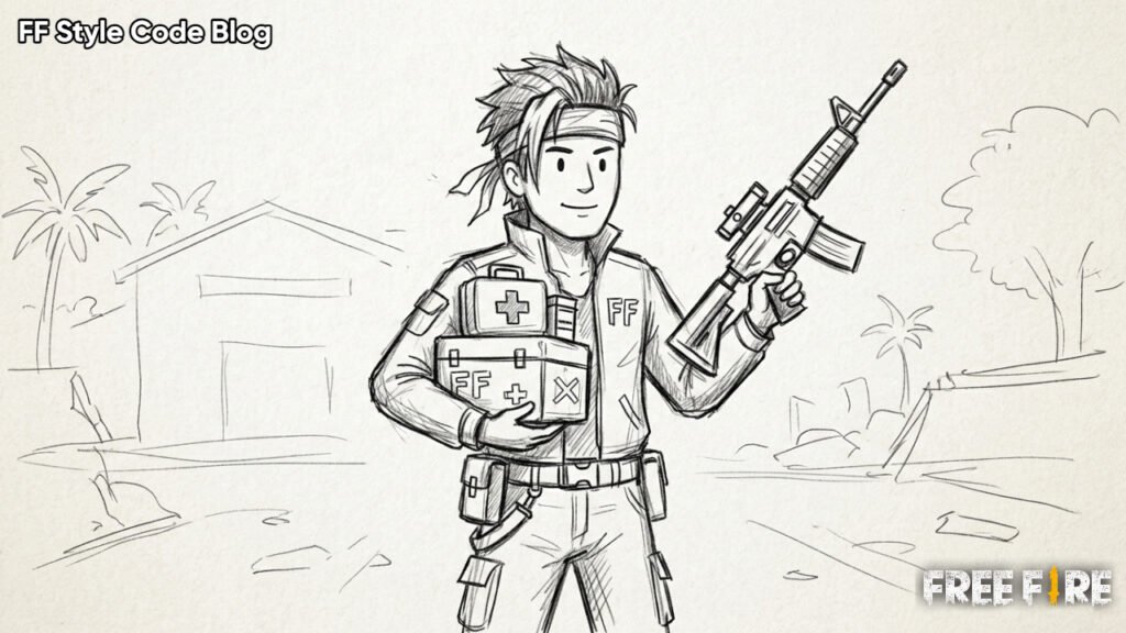 Free Fire Easy Pencil Art Ideas For Kids