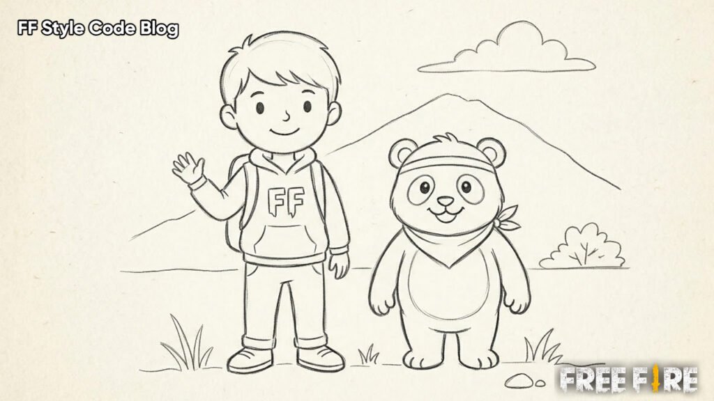 Free Fire Pencil Drawing Ideas For Beginners Kids