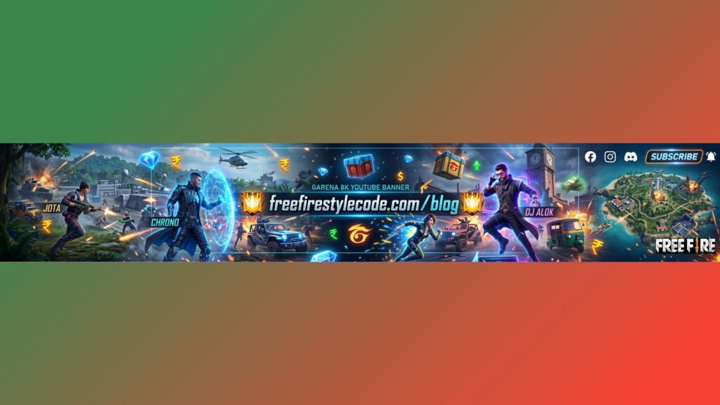 Free Fire Top Up Name Banner Design Ideas