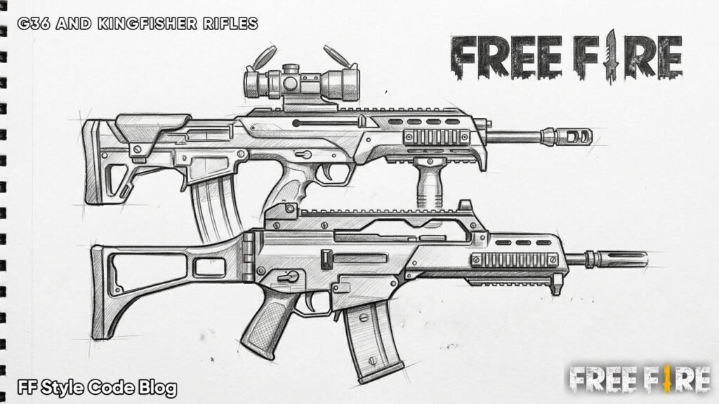 G36 and Kingfisher rifles