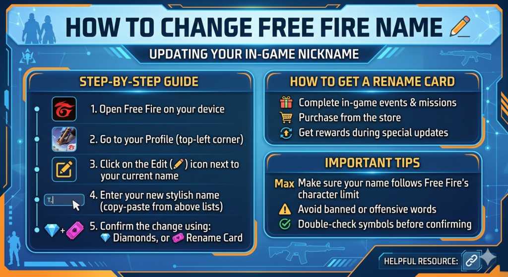 &ldquo;Eye-catching Free Fire nicknames&rdquo;