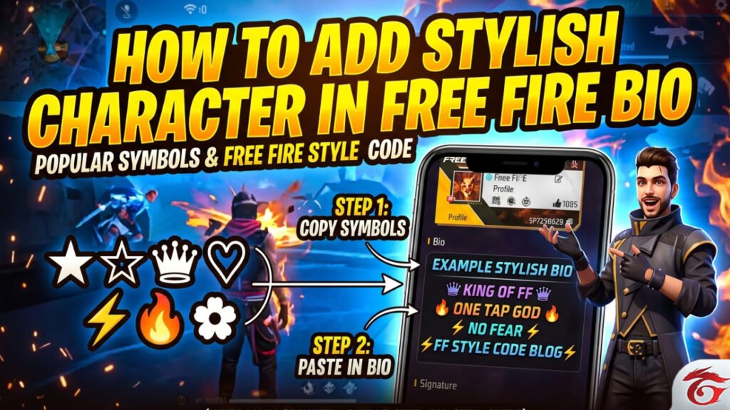 How To Add Stylish Character In Free Fire Bio