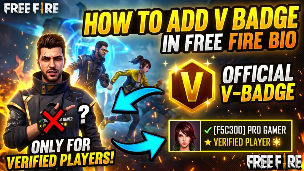 How To Add V Badge In Free Fire Bio