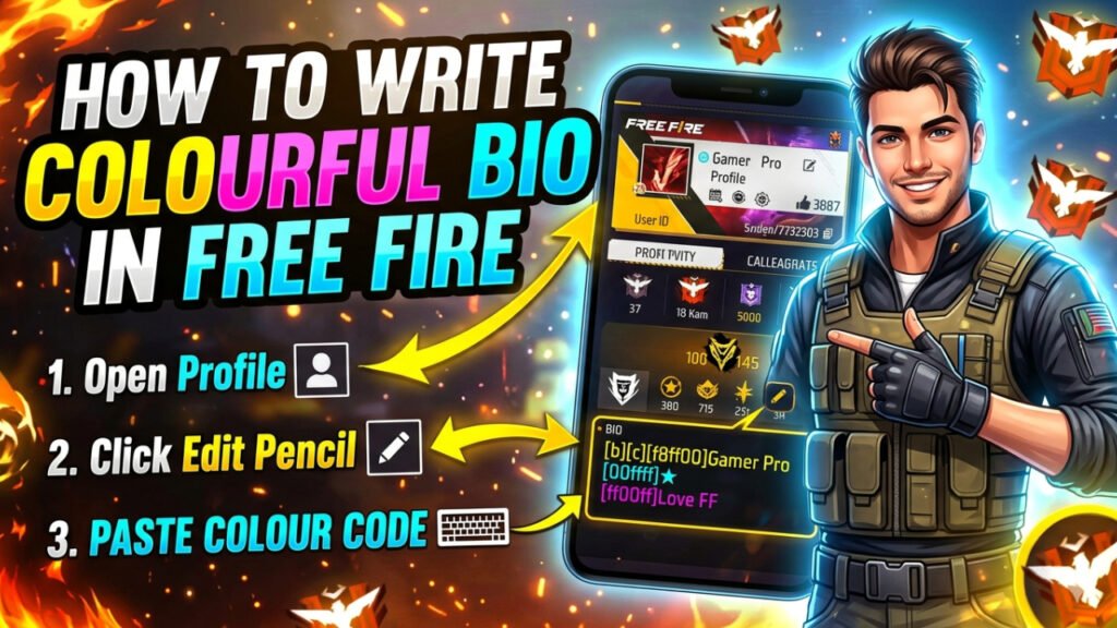 How To Write Colourful Bio In Free Fire