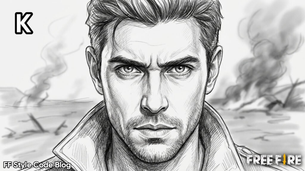 Cool Free Fire character sketch drawings for beginners