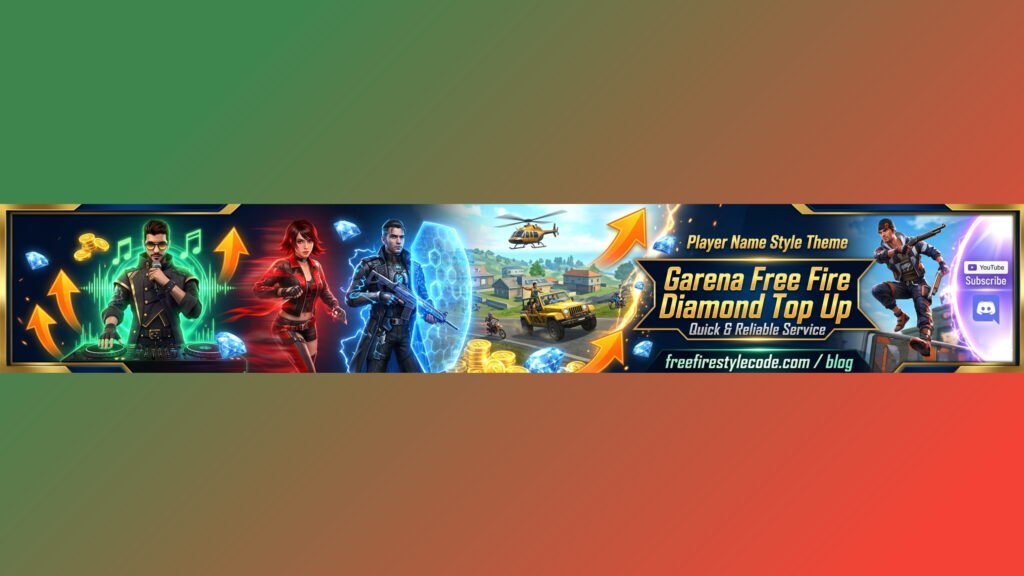 Latest Free Fire Top Up Banner With Username