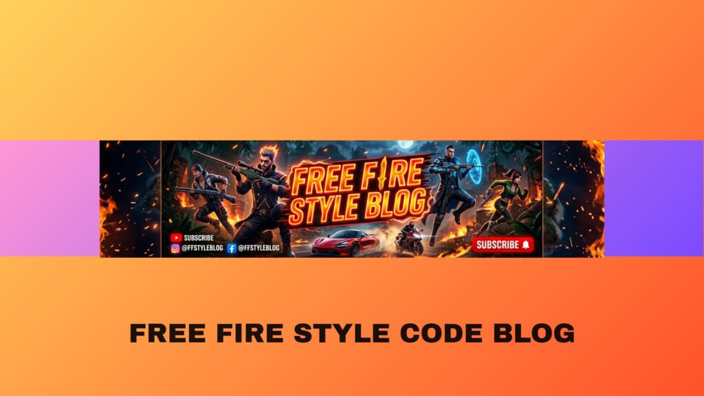 Latest Free Fire gaming banner design for YouTube