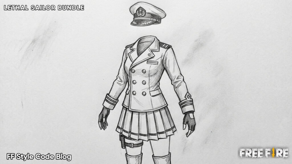 Lethal Sailor bundle outfit from Free Fire