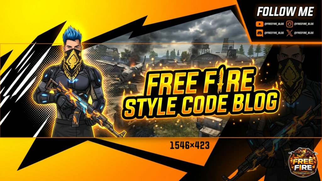 New stylish Free Fire banner background for gamers