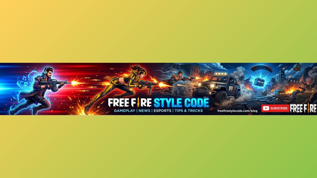 Pro Free Fire Gaming Banner Vector Background