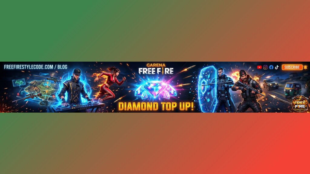 Professional Free Fire Top Up Banner Name Templates