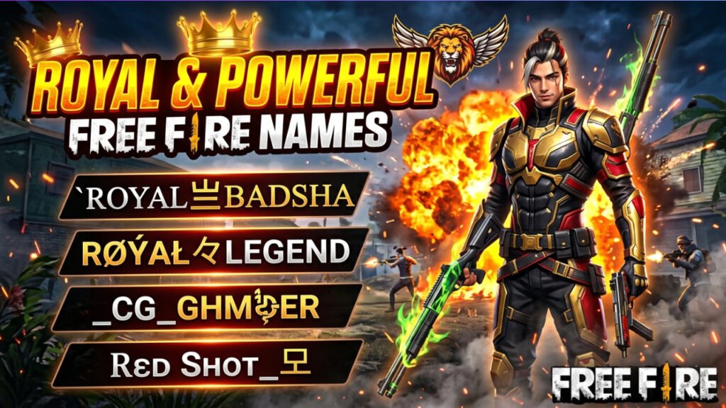 Royal & Powerful Free Fire Names
