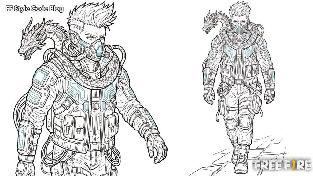 Stunning Cobra Sketch Art Based On Free Fire