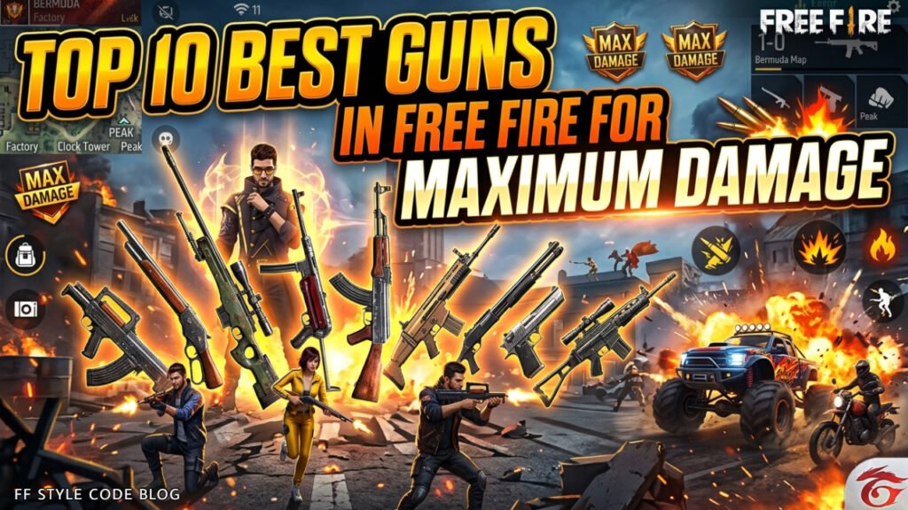 Top 10 Best Guns In Free Fire For Maximum Damage
