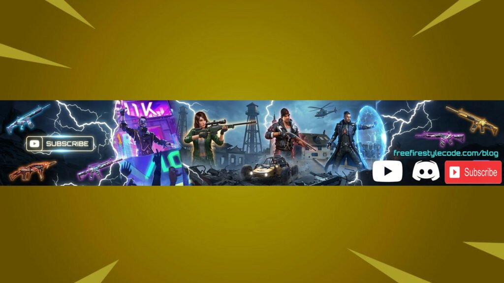 Unique Free Fire Gaming Partner Banner Template