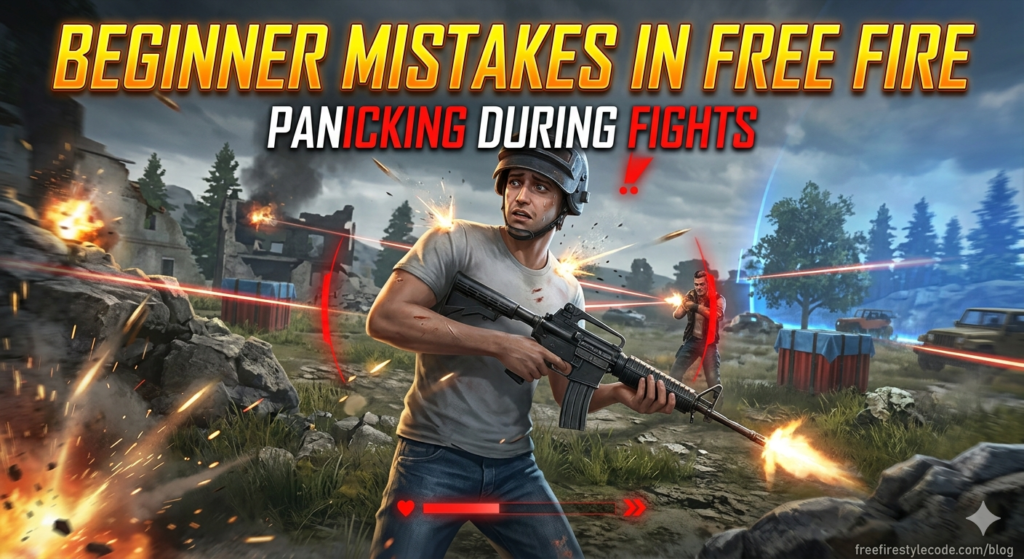 Free Fire intense gunfight moment