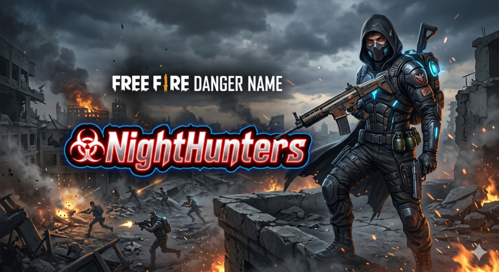 Free Fire scary username style