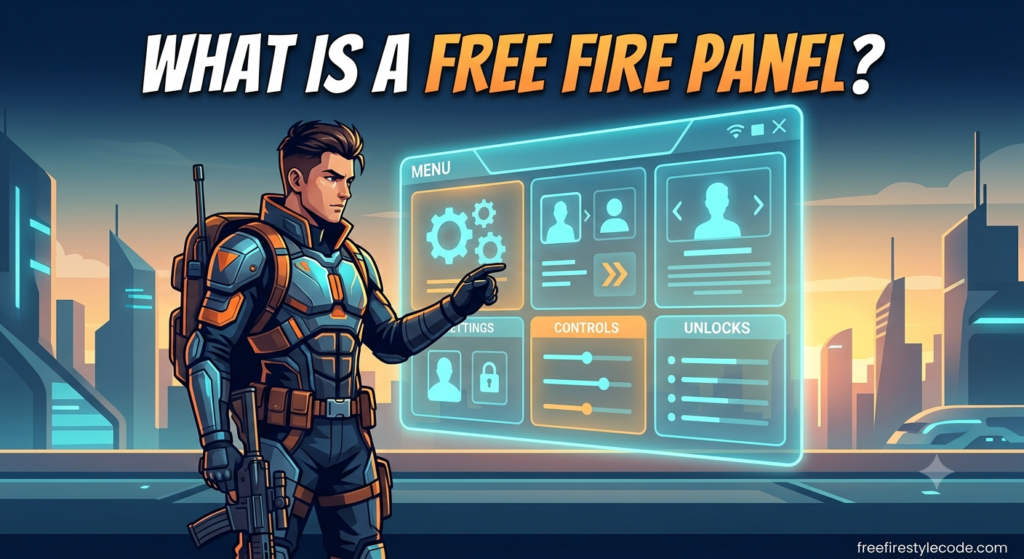 Free Fire Panel settings interface